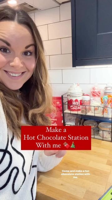 Harriet Shearsmith on Instagram: "☕️🍫 Let’s make a Hot chocolate Station! Guys, I’m obsessed. Seriously, the kids love it and it’s a source of so many smiles ❤️ #hotchocolatestation #hotchocolates #hotchocolate #ukmum #ukmumsquad #mumcommunity #christmaskitchen #hotchocolatebar #hotchocolatetime #mumhacks #kitchenstyle" Small Hot Chocolate Station, Hot Choc Station Ideas, Hot Chocolate Bar For Kids Classroom, Hot Chocolate Station Ideas, Christmas Hot Chocolate Station, Hot Chocolate Aesthetic, Hot Chocolate Station, Chocolate Station, Diy Hot Chocolate