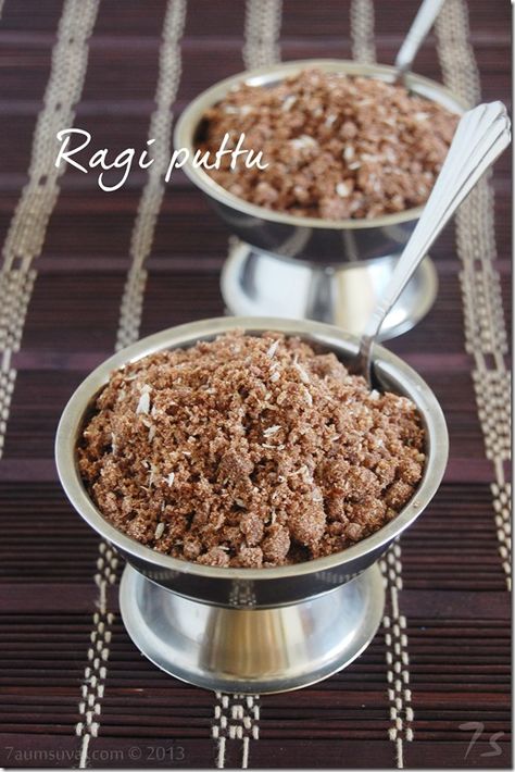 Ragi puttu Ragi Puttu, Puttu Recipe, Millets Recipes, Step By Step Recipes, Millet Recipes, Food Healthy Recipes, Food Recipes Vegetarian, Indian Desserts, North India