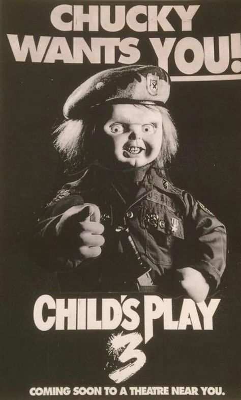 Child's Play 3 Chucky Poster, Child's Play Movie, Classic Horror Movies Posters, Chucky Movies, Chucky Horror Movie, Phone Widget, Childs Play Chucky, Horror Pictures, Childs Play