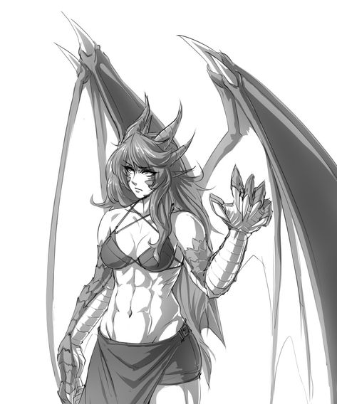 Female Creature, Dragon Female, Photography Sketch, Monster Girl Encyclopedia, Saved Images, Demi Human, Humanoid Creatures, Oc Stuff, Monster Girls