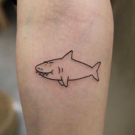 Shark Mini Tattoo, Shark Tattoo Cute, Mini Shark Tattoo, Cute Shark Tattoo, Hammerhead Tattoo, Tattoos Shark, Small Shark Tattoo, Tattoo Shark, Hai Tattoo