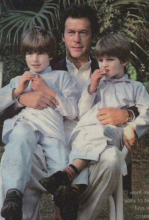 Imran Khan,  former Pakistani cricketer & head of political party,  PAKISTAN TEHREEK-INSAAF, with his son's Imran Khan Sons, Imran Khan Wedding, Imran Khan Video, Imran Khan Pic, Imran Khan Photos, Life In North Korea, Imran Khan Pakistan, Prince Charles And Diana, Tv Talk Show