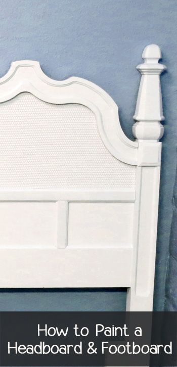 How to Paint a Headboard & Footboard Painting A Headboard, Furniture Illustration, Headboard Makeover, Painted Headboard, Painted Furniture Ideas, Painted Bedroom Furniture, Diy Headboard, Apartment Furniture, Refurbished Furniture