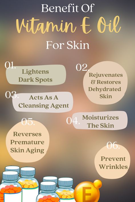 Skincare, Skincare Tips, Aesthetic, Skintips, Bodycare, Skin Care, Acne, Dark Spots, Remedies, Home Remedies, DIY, Skin Health Tips, Overnight Remedies, Lip Care, Skincare Routine, Skincare Products,  Cleanser, Face Tips, Face Remedies, Beauty,  Vitamin E Oil,  Vitamin E Uses For Vitamin E Oil, Vitamin E Oil For Skin Benefits Of, Vitamin E Oil Uses, Vitamin E Oil For Face, Benefits Of Vitamin E Oil, Vitamin E Oil For Skin, Vitamin E Benefits, Skin Notes, Feminine Tips