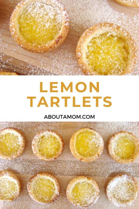 This Lemon Tartlets recipe is the perfect balance of sweet and sour. It is an ideal spring treat or Easter dessert. Lemon Tartlets Recipe, Lemon Tartlets, Lemon Tart Recipe, Tartlets Recipe, Easter Snacks, Easter Desserts Recipes, Dessert Bites, Dessert Simple, Lemon Dessert Recipes