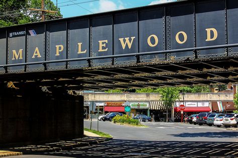 The Best Town in NJ by Valentinian, via Flickr Maplewood Nj, Nyc Train, Beautiful Town, Garden State, City Poster, Jersey Girl, Beautiful Park, Community Pool, Bike Trails