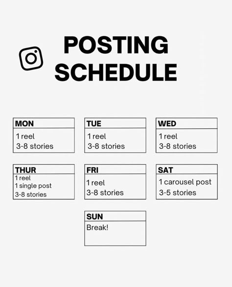 Schedule Content Instagram, Ig Post Schedule, Insta Posting Schedule, Post Schedule Social Media, Influencer Posting Schedule, Ig Posting Schedule, Instagram Schedule Posts, Posting Schedule Instagram, Content Posting Schedule