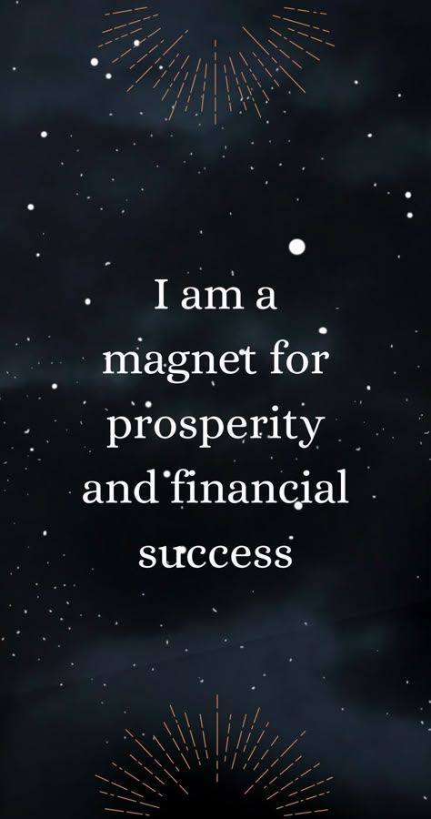 I am a magnet for prosperity and financial success. attract money effortlessly how to manifest money fast money magnet affirmations wealth affirmations Money Magnet Affirmations, Magnet Affirmations, I Am A Magnet, Manifest Money Fast, Mantra For Good Health, Prosperity Affirmations, Magnet Quotes, Divine Connections, Vision Board Affirmations