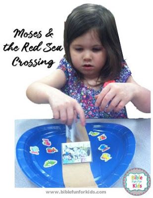 #Moses and the Red Sea Crossing lesson, visuals, ideas and printables #Biblefun #OTBiblelesson  #preschoolbiblelessons Crossing Of The Red Sea Craft, Red Sea Crossing Craft, Crossing The Red Sea Craft For Preschool, Moses And Red Sea Craft, Parting Of Red Sea Craft, Moses Crossing The Red Sea Craft, Moses Red Sea Craft, Crossing The Red Sea Craft, Sea Crafts Preschool