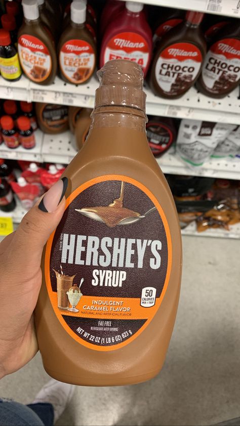 Hershey Syrup, Caramel Syrup, Caramel Flavoring, Chocolate Syrup, Food Pin, Ketchup Bottle, Syrup, Hot Chocolate, Caramel