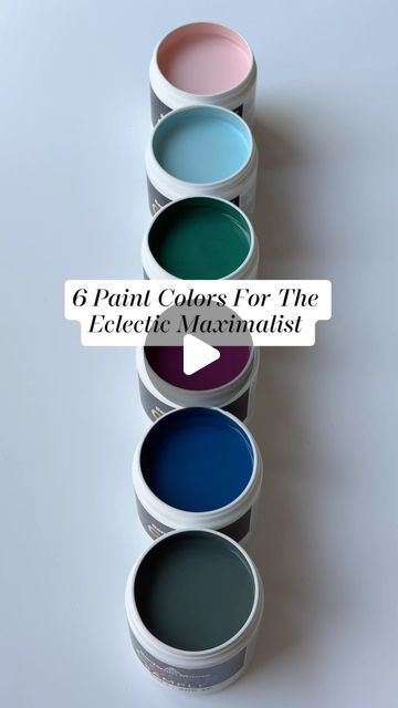 Benjamin Moore on Instagram: "Go bold with our eclectic maximalism paint color palette and bring home a bright, saturated paint color you’re sure to love! #BenjaminMoore #Paint #Home #Maximalism #EclecticHome #PaintColors" Maximalist Interior Paint, Magnolia Bright Future Paint Color, Maximalism Wall Paint, Bold House Colors Interiors, Maximalist Paint Colors, Maximalist Painting Ideas, Maximalism Painting, Maximalist Color Palette, Eclectic Color Palette