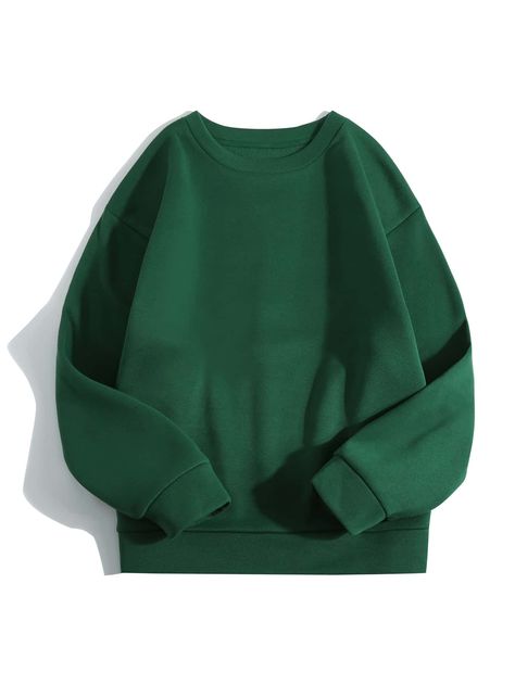 Mochila Jansport, Steyr, Round Neck Sweater, Loose Pullover, Oversized Pullover, Round Neck Sweaters, Loose Sweater, Green Sweater, Solid Tops