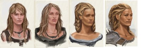 Nord Hair Female | Video Games Artwork Skyrim Hairstyles, Skyrim Nord, Female Concept Art, Adam Adamowicz, Feminine Hairstyles, Elder Scrolls Skyrim, Elder Scrolls V Skyrim, Female Hair, The Elder Scrolls