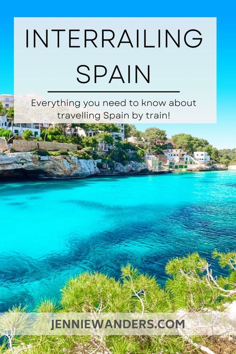 Interrailing Spain: Backpacking Spain by Train Travel In Spain, Backpacking Routes, Backpacking Spain, Spain Itinerary, Spain Culture, Train Route, Spain Vacation, Spain Holidays, Malaga Spain