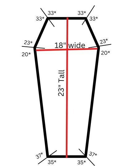 Coffin Out Of Pallets, Wood Coffin Halloween, How To Build A Coffin Shelf, Coffin Shelf Measurements, Diy Coffin Measurements, 2ft Coffin Shelf Plans, Diy Coffin Shelf Measurements, Coffin Shelf Plans, Diy Halloween Casket