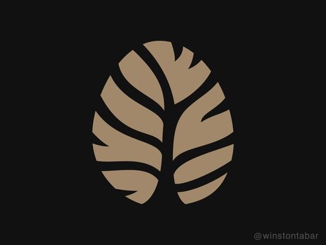 Leavan by Winston Tabar on Dribbble Banana Leaf Logo, Jamdani Motifs, Leave Logo, Ribbon Leaves, Leaves Logo, Cafe Idea, Tree Logo Design, Logo Design Health, Directory Design