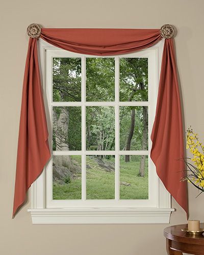 Fishtail Swags - Learn All About | Pretty Windows Arched Window Coverings, Window Coverings Diy, Scarf Curtains, Window Swags, Window Toppers, Swag Curtains, Custom Drapes, Darkening Curtains, Kitchen Models