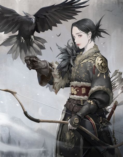 Ranger Dnd, D D Classes, Crows Ravens, New Fantasy, Dungeons And Dragons Characters, Character Outfits, Fire Emblem, Character Concept, Dungeons And Dragons