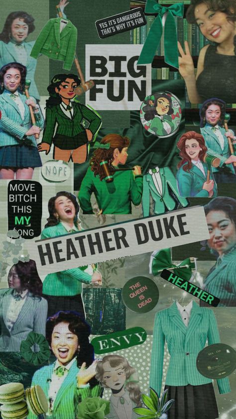 #heather #heathers #green #heatherduke #alicelee Heathers Wallpaper, Heather Duke, Musical Wallpaper, Heathers The Musical, Theatre Nerds, Book Tv, Theatre Kid, Rave Outfits, Musical Theatre