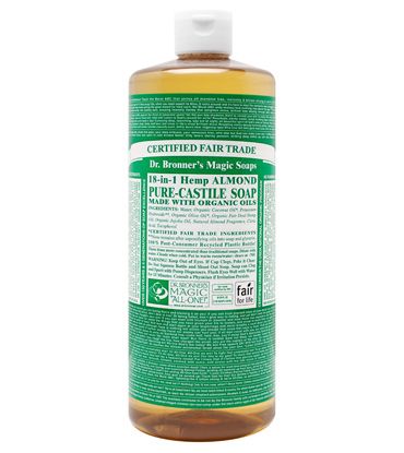 Liquid Soap from Dr. Bronner's Castile Soap Benefits, Dr Bronners Soap, How To Clear Sinuses, Almond Soap, Pure Castile Soap, Peppermint Soap, Popular Scents, Castile Soap, Organic Soap