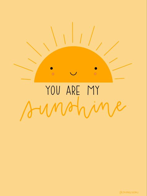 You Are My Sunshine Drawing, Cute Sun Doodle, Sun Lockscreen, Cute Sun Drawing, Sunshine Drawing, Lockscreen Ipad, Drawing Sun, Sunshine Pictures, Sunshine Wallpaper