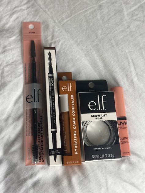 Elf Cosmetics Aesthetic, Elf Brow Lift, Elf Concealer, Brown Girls Makeup, Makeup Accesories, Makeup Tut, Makeup Help, Makeup For Black Skin, Makeup Is Life