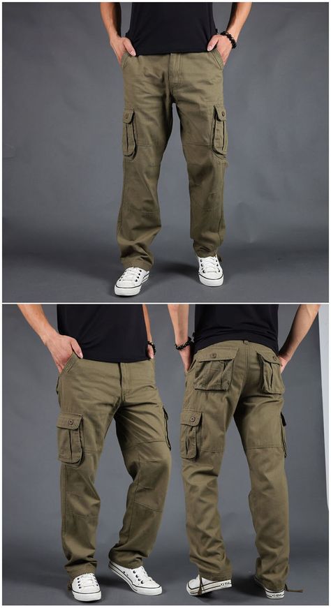 Cargo Straight Pants Outfit, Army Pants Outfit Men, Mens Cargo Pants Outfit, Emo Anime Pfp, Men Cargo Pants Outfit, 6 Pocket Cargo Pants, Cargo Joggers Mens, Pfp Emo, Formal Boys Outfit