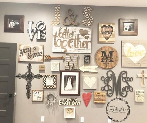 Christian Gallery Wall Ideas, Gallery Wall Examples, Gallery Wall Ideas, Parenting Challenge, Diy Gallery Wall, Art Walls, Warm Home Decor, Collage Ideas, House Diy