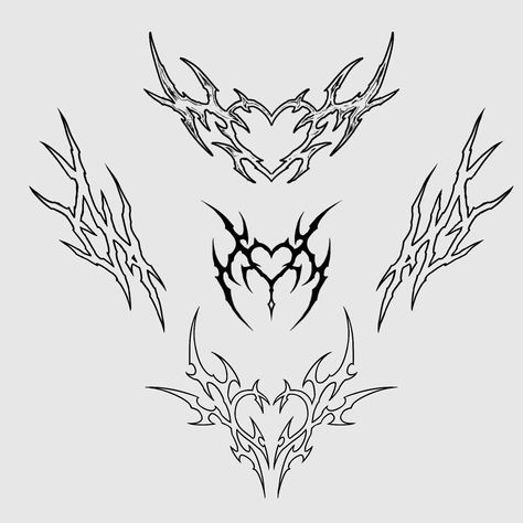 #tattooflash #tribal Simple Tattoos For Guys, Sigil Tattoo, Tattoo Inspiration Men, Getting A Tattoo, Chest Piece Tattoos, Sketch Tattoo Design, Cute Little Tattoos, Gothic Tattoo, Tattoo Style Drawings