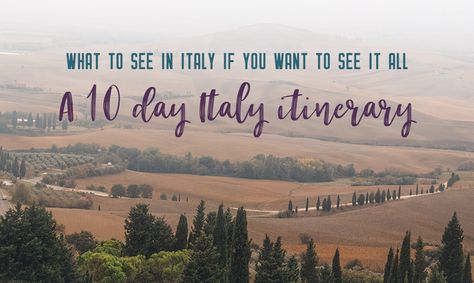 What to see in Italy if you want to see it all – a 10 day Italy itinerary | My Wandering Voyage Venice In A Day, Rome In A Day, 3 Days In Rome, Amalfi Coast Itinerary, Tuscan Towns, Rome Itinerary, Scenic Travel, Italy Itinerary, Explore Italy