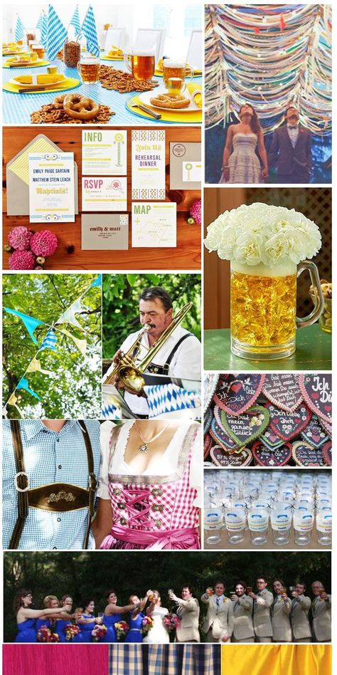 Oktoberfest Wedding, Bavarian Wedding, Beer Party Theme, Strawberry Wedding, Around The World Party, Personal Concierge, Bridal Themes, Campground Wedding, German Wedding