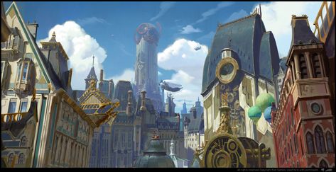 ArtStation - Arcane, Kevin Le Moigne Arcane Concept Art, Illustration Art Inspiration, League Of Legends Universe, League Of Legends Video, Ing Civil, Nosara, Design And Illustration, Matte Painting, Fantasy Art Landscapes