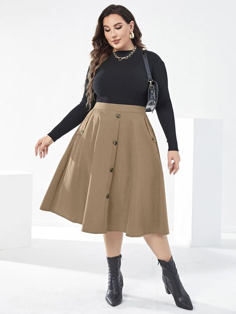 Plus Size Circle Skirt Outfit, Paneled Skirt Outfit, Green Academia Outfit, Dark Academia Plus Size, Light Academia Aesthetic Fashion, Fat Outfits, Dark Academia Aesthetic Outfit Woman, Dark Academia Outfit Plus Size, Plus Size Dark Academia