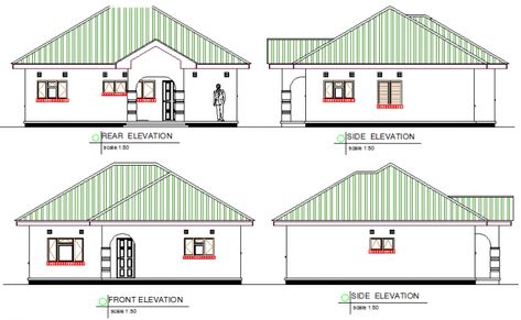 Elevation servants quarter plan autocad file Servant Quarters, Architecture House Plan, Plan Small House, Plan Modern House, House Plan Modern, Cad Library, Open House Plans, Small House Plan, Country House Plan