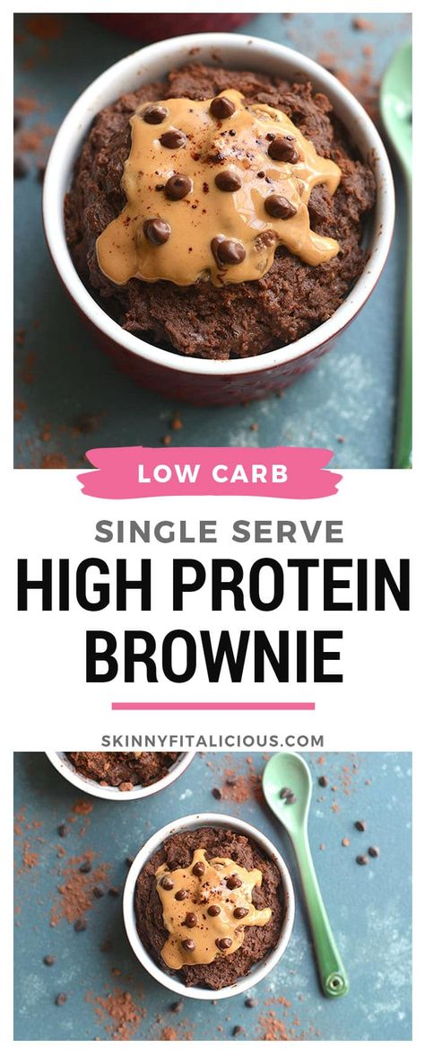 Microwave Brownie Recipe, Mug Cake Low Carb, Microwave Brownie, Low Calorie Low Carb, Protein Brownie, Protein Mug Cakes, Low Calorie Protein, Protein Baking, Counting Macros