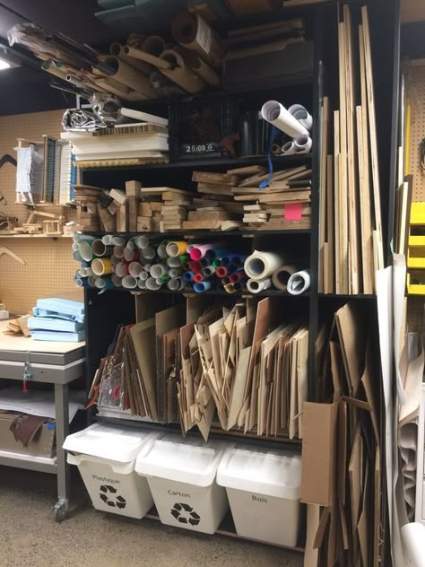 at the studio on a deadline moment vibe Fab Lab Design, Makerspace Organization, Makerspace Design, Garage Art Studio, Makers Space, Kitchen Unit Designs, Art Studio Storage, Maker Labs, Fab Lab