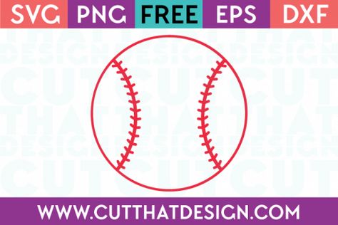 Free Baseball Svg, Silouhette Cameo, Baseball Cricut, Free Svg Downloads, Cricut Htv, Monogram Shirt, Baseball Stitch, Baseball Birthday Party, Epoxy Tumbler