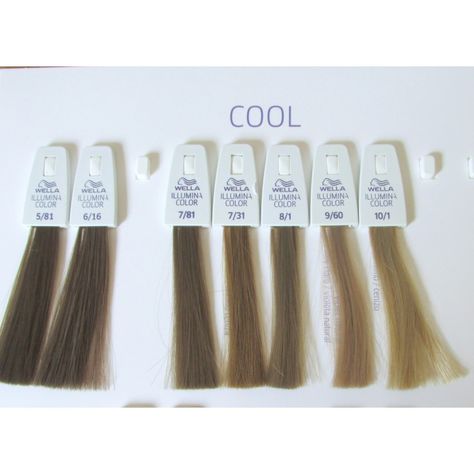 Wella Illumina 7/81 Illumina Hair Color, Blonde Color Chart, Light Ash Brown Hair Color, Wella Illumina Color, Grey Eyebrows, Light Ash Brown Hair, Brown Hair Color Chart, Hair Levels, Wella Illumina