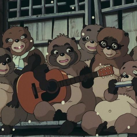 Pom Poko Aesthetic, Ghibli Outfits, Giselle Gewelle, Studio Ghibli World, Studio Ghibli Scenes, Ghibli Scenes, Ghibli Character, Pom Poko, Ghibli Icons