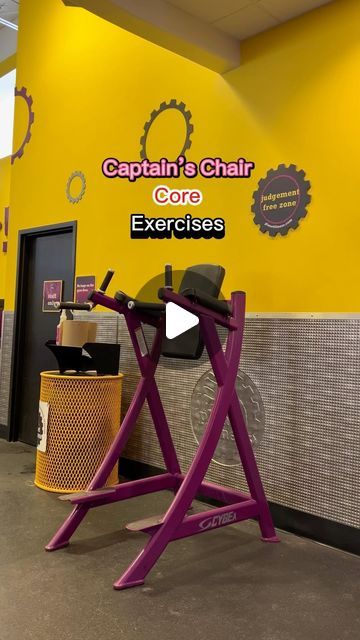 Captains Chair Ab Workout, Captain Chair Workout, Core Workout Planet Fitness, Captains Chair Workout, Chair Exercises For Abs, Ab Burner, Gym Vibes, Beginner Workouts, Chair Exercises