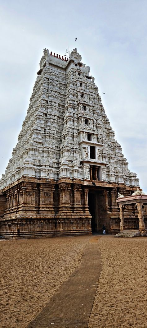 the Sri Ranganathaswamy Temple, the largest temple complex in India and the biggest functioning Hindu temple in the world. Baidyanath Temple, Sri Ranganathaswamy Temple, Ranganatha Swamy, Ranganathaswamy Temple, Ramanathaswamy Temple, Hj Story, Temple India, Type Shi, Hindu Temple