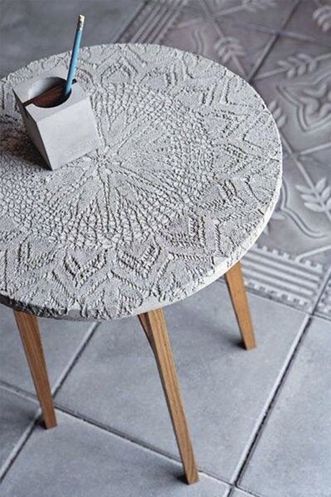 Table Beton, Koti Diy, Craft Table Diy, Diy Muebles Ideas, Diy Beton, Moorish Design, Wallpaper Macbook, Concrete Coffee Table, Beton Design