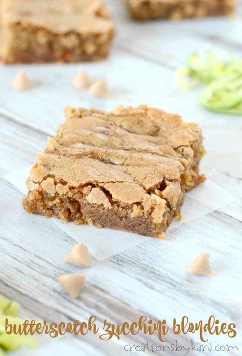 Zucchini Blondies, Zucchini Desserts, Zucchini Bars, Chewy Bars, Cake Chorizo, Zucchini Recipes Dessert, Chocolate Hazelnut Cake, Zucchini Brownies, Family Friendly Recipes