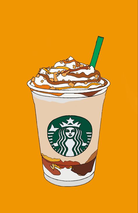 Starbucks Widget, Starbucks Cartoon, Starbucks Poster, Starbucks Drawing, Starbucks Illustration, Starbucks Funny, Canva Wallpaper, Coffee Wallpaper Iphone, Starbucks Wallpaper