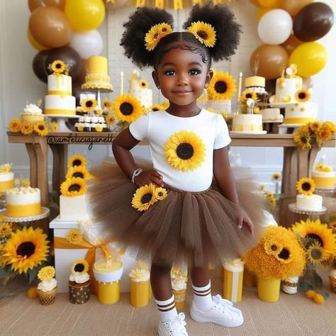 Morning Sunflower, Cup Of Sunshine, Sunflower Birthday Parties, Mood Board Fashion Inspiration, Sunflower Birthday, Breastfeeding Foods, 1st Birthday Party Themes, Toddler Hairstyles Girl, Mood Board Fashion