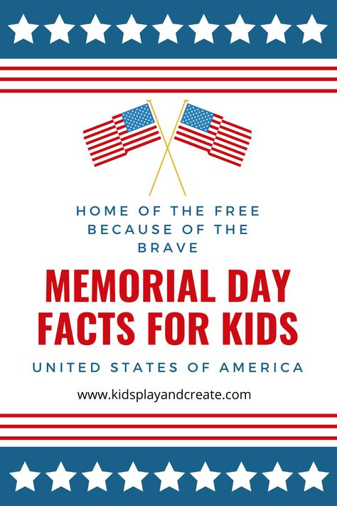 Memorial Day Bible Lesson For Kids, Memorial Day Homeschool Lesson, Memorial Day Lessons For Kids, Memorial Day Kindergarten, Memorial Day Facts, Memorial Day Trivia Free Printable, Memorial Day For Kids, Memorial Day Activities For Seniors, Memorial Day Activities For Kids