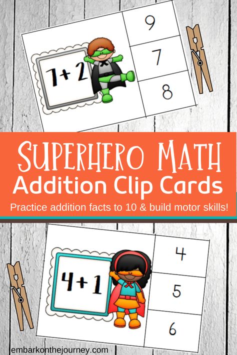 Superhero Math Activities, Superhero Activities For Kids, Superhero Preschool, Superhero Math, Addition Math Facts, Super Hero Activities, Superhero Activities, Superhero Week, Superhero Printables