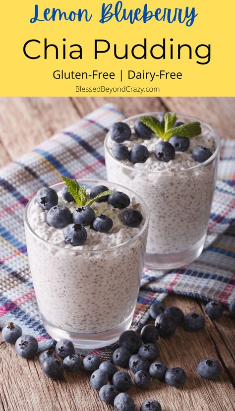 Blueberry Chia Pudding, Chia Pudding Recipes Healthy, Healthy Pudding, What Is Healthy Food, Canning Food, Healthy Food Habits, Diary Free, Chia Seed Recipes, Chia Pudding Recipes