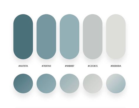 Color Palette For Home, Beautiful Color Palettes, Flat Color Palette, Ui Color, Gradient Color Design, Cabinet Medical, Current Design Trends, Grey Color Scheme, Clinic Design