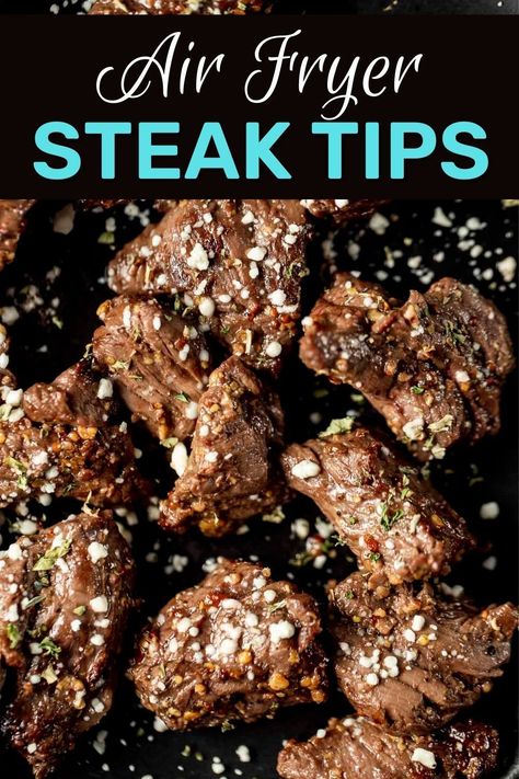 Air Fryer Steak Tips, Hockey Food, Homemade Steak Marinade, Air Fry Steak, Homemade Marinade, Sirloin Tip Steak, Steak With Blue Cheese, Teriyaki Steak, Paleo Ideas